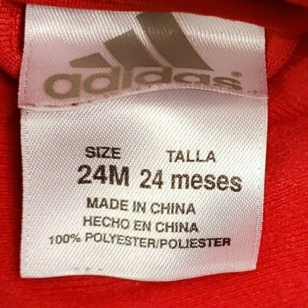 Adidas Toddler  Full Zip Track Jacket.